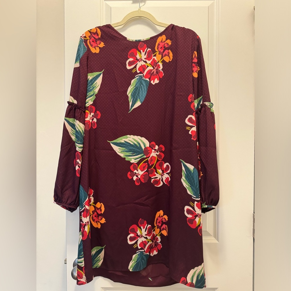 Loft Women’s Size M Floral Long Sleeve Dress